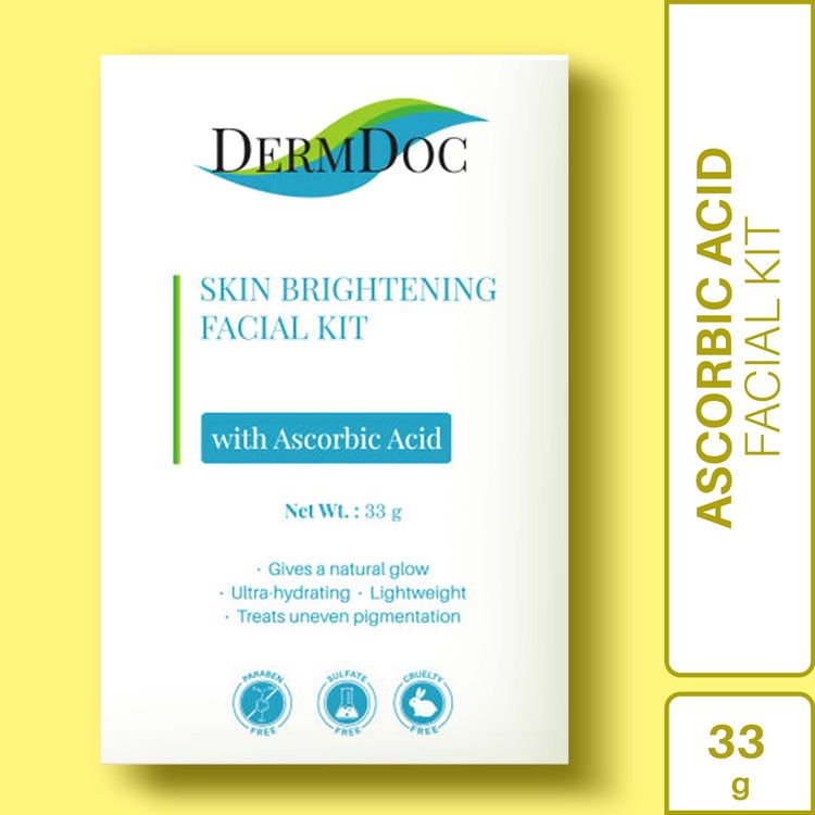 DermDoc Skin Brightening Facial Kit with Ascorbic Acid (33 g)