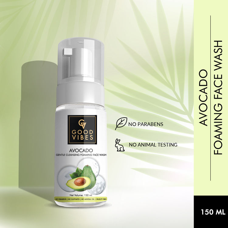 Buy Good Vibes Gentle Cleansing Foaming Face Wash Avocado (150 ml