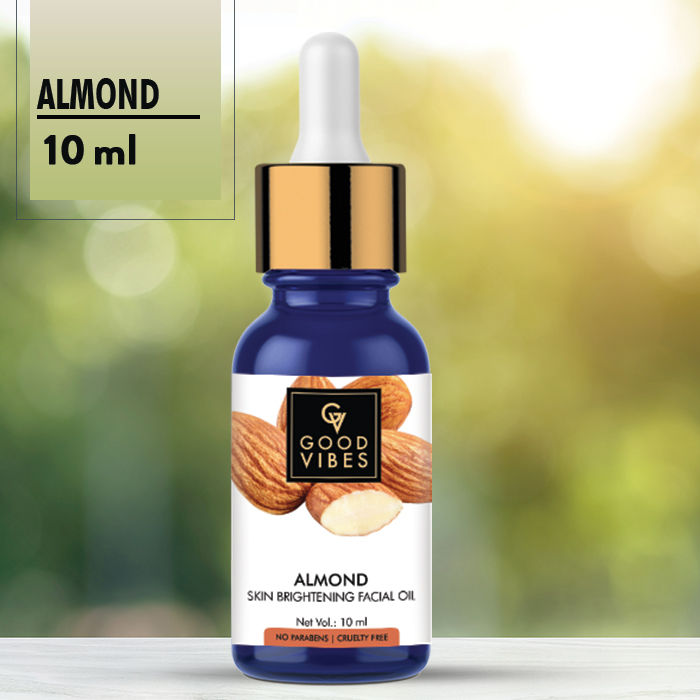 Buy Good Vibes Skin Brightening Facial Oil Almond (10 ml) online at