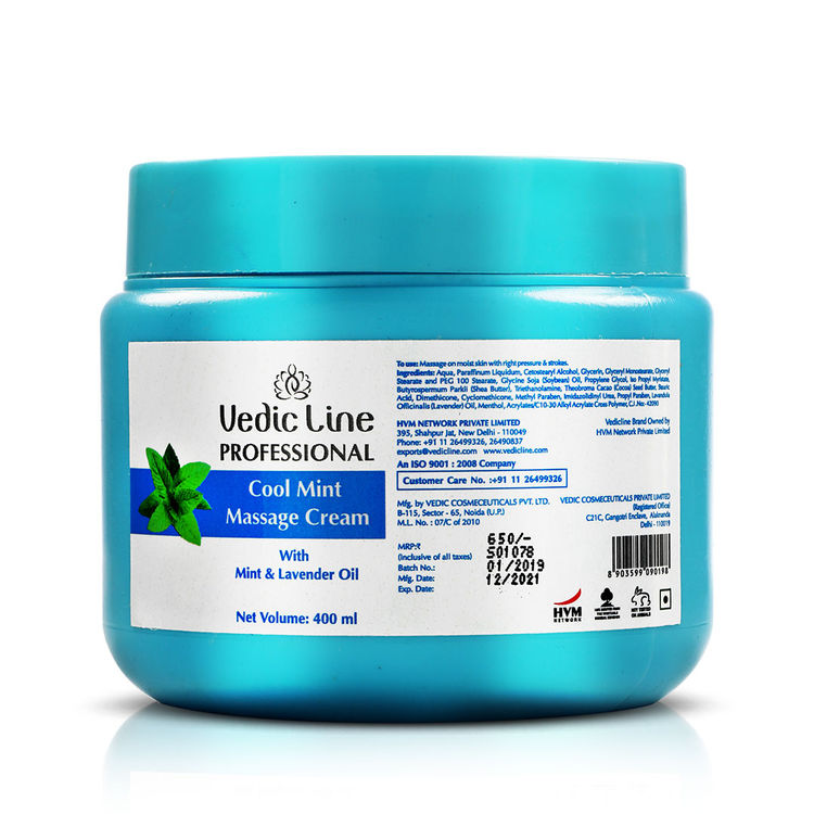 Buy Vedicline Cool Mint Massage Cream 400 Ml Online At Purplle Com