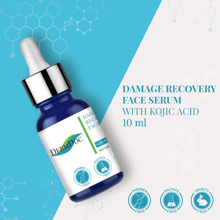 DermDoc Damage Recovery Face Serum with Kojic Acid (10 ml)