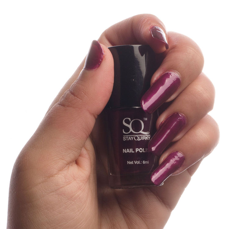 matte purple nail polish