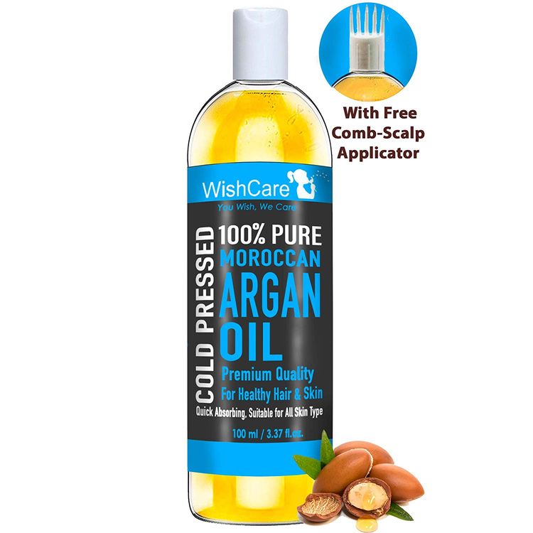 Wishcare 100 Pure Cold Pressed Natural Moroccan Argan Oil