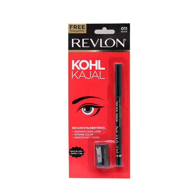 Buy Revlon Kohl Kajal Eye Liner Pencil Black 1 14 G Online At Purplle Com