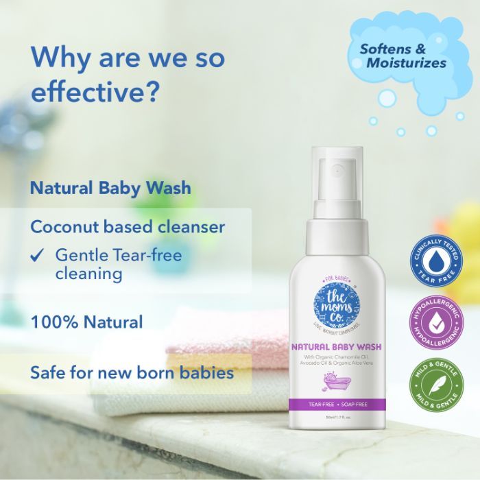 The Moms Co Natural Baby Wash Pack Of 2 50 Ml