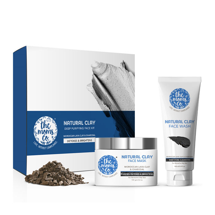 Buy The Moms Co. Natural Clay Deep Purifying Face Kit with Clay Face