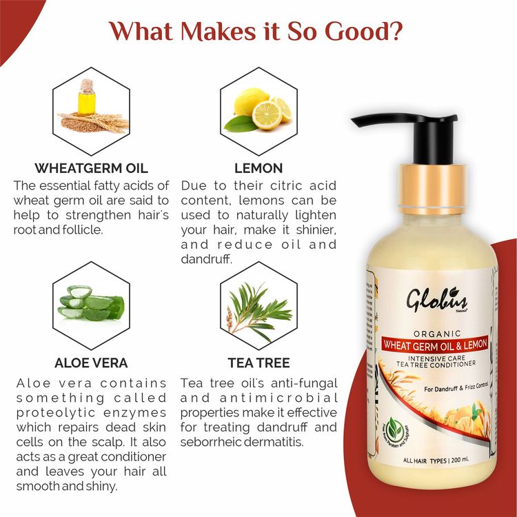 Globus Naturals Intensive Care Tea Tree Conditioner With Wheatgerm
