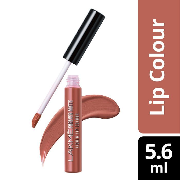 Lakme Forever Matte Liquid Lip Colour 17 Nude Myth, 5.6 ml 