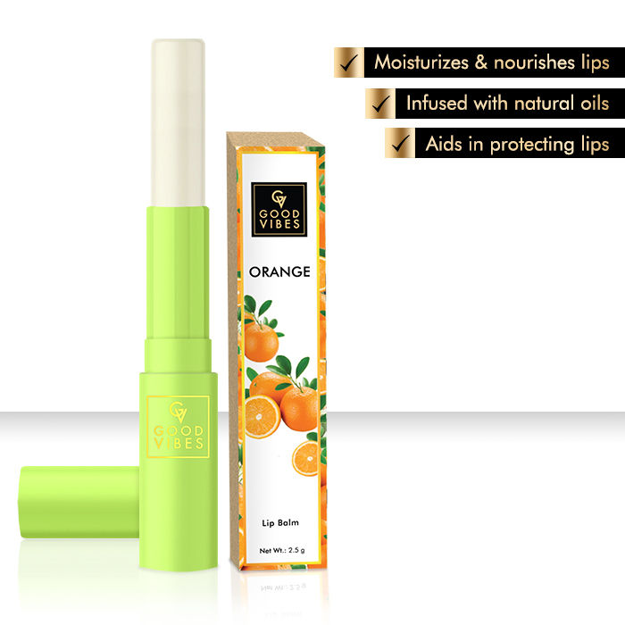 Good Vibes Lip Balm, Orange (2.5 gm)