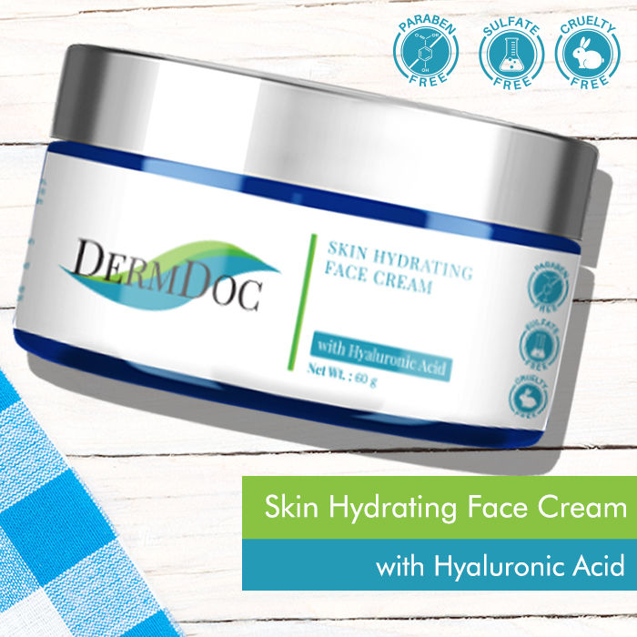 DermDoc Skin Hydrating Face Cream with Hyaluronic Acid (60 g)
