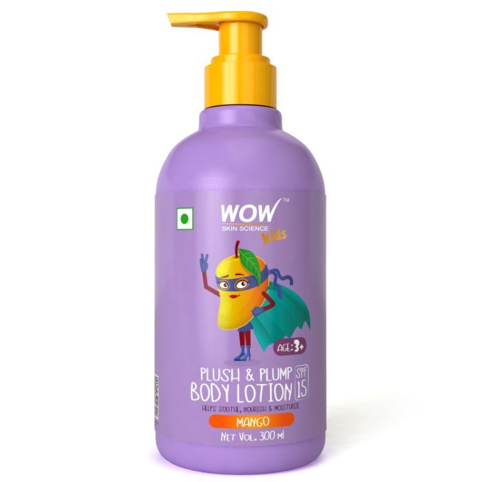 Buy WOW Skin Science Kids Plush & Plump Body Lotion With SPF 15 Mango