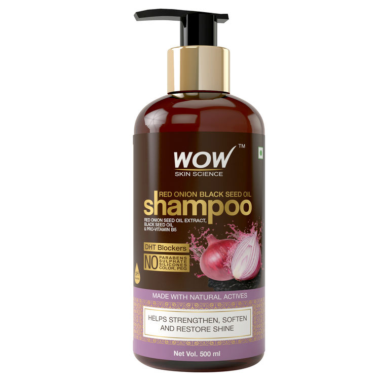 Buy WOW Skin Science Red Onion Black Seed Oil Shampoo (500 ml) online
