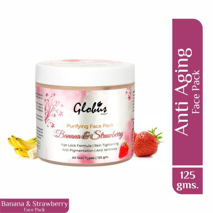 Globus Naturals Purifying Banana & Strawberry Anti Aging Face Pack (125 g)