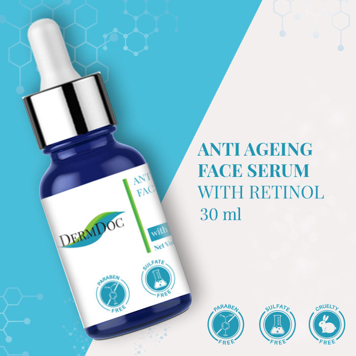 Buy DermDoc Anti Ageing Face Serum with Retinol (30 ml) online at