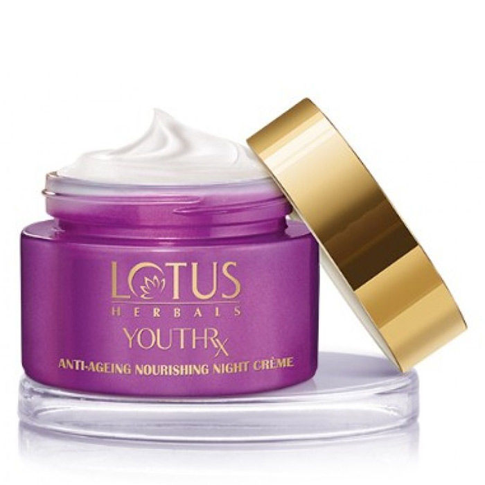 Buy Lotus Herbals Youthrx Anti Ageing Nourishing Night Creme 50 G Online Purplle
