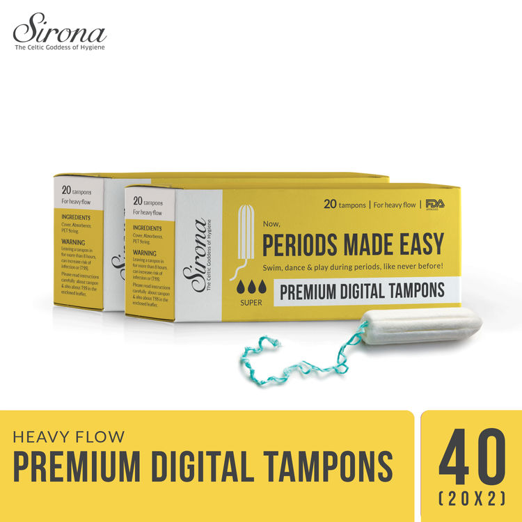 Buy Sirona FDA Approved Premium Digital Tampon (Heavy Flow) 40 Tampon