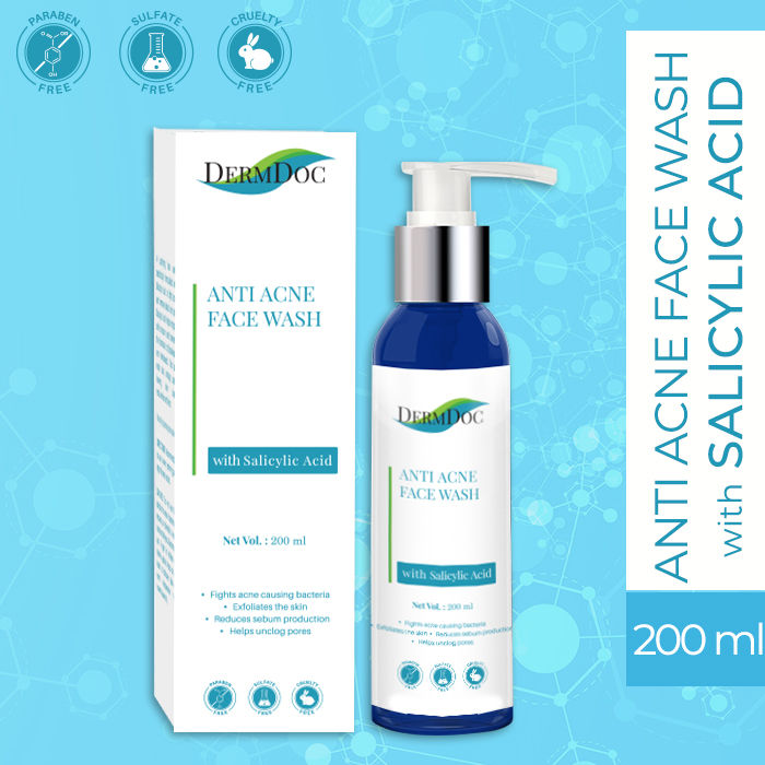 Dermdoc Anti Acne Face Wash With Salicylic Acid 200 Ml