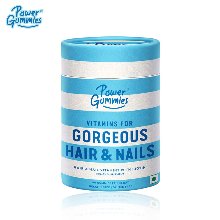 Power Gummies Hair Vitamin with Biotin (Blue)