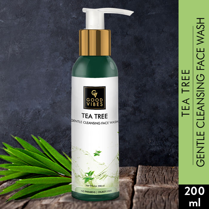 Buy Good Vibes Gentle Cleansing Face Wash Tea Tree (200 ml) online at
