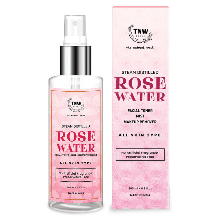 Buy TNW - The Natural Wash Steam Distilled Rose Water- 100% Natural Toner and Makeup Remover (200 ml) - Purplle