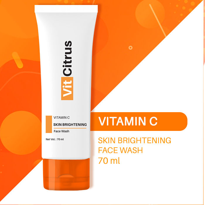 Vit Citrus Vitamin C Skin Brightening Face Wash(70 ml) - Purplle