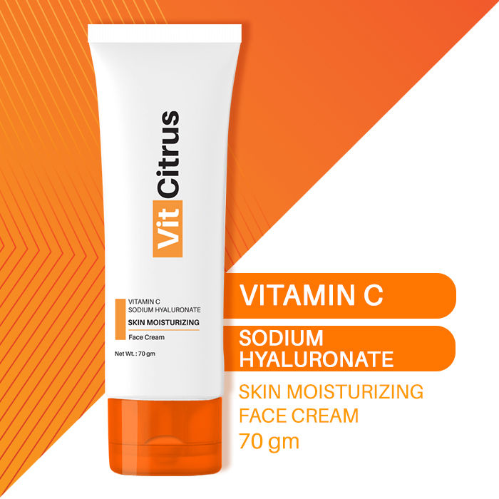 Parel garen buurman Buy Vit Citrus Vitamin C Sodium Hyaluronate Skin Moisturizing Face Cream(70  gm) Online | Purplle