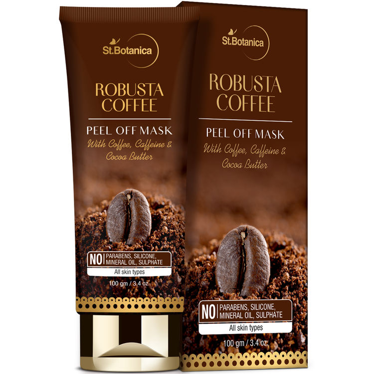 Buy StBotanica Robusta Coffee Peel Off Mask (100 g) | With Coffee, Caffeine And Cocoa Butter | No SLS, Paraben (100 g)