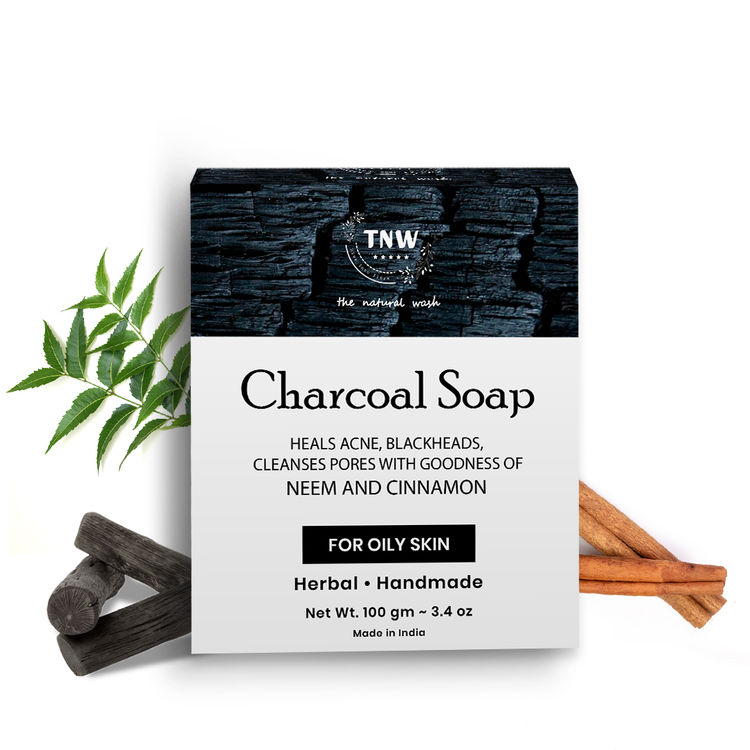 Buy TNW The Natural Wash Handmade Charcoal Soap For Blackheads and