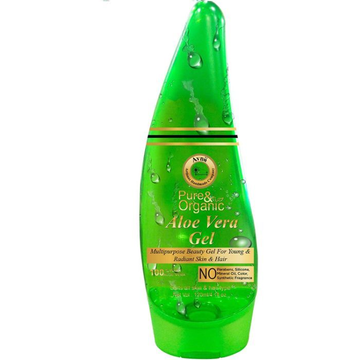 Avnii Organics 100 Pure Aloe Vera Gel With Vit E Skin Hair Great For Acne Scars Glowing Radiant Skin 120 Ml