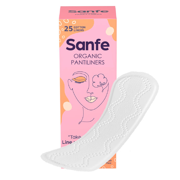Buy Sanfe Rash Free Panty Liners, 100 Organic Cotton and Biodegradable
