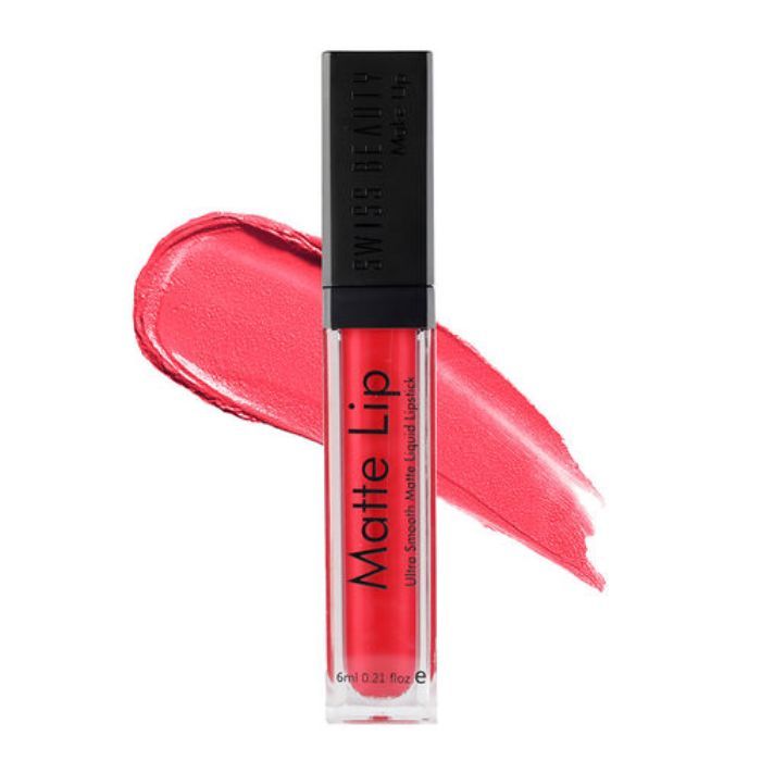 Swiss Beauty Ultra Smooth Matte Lip Liquid Lipstick Color Stay Passionate Red 6 Ml