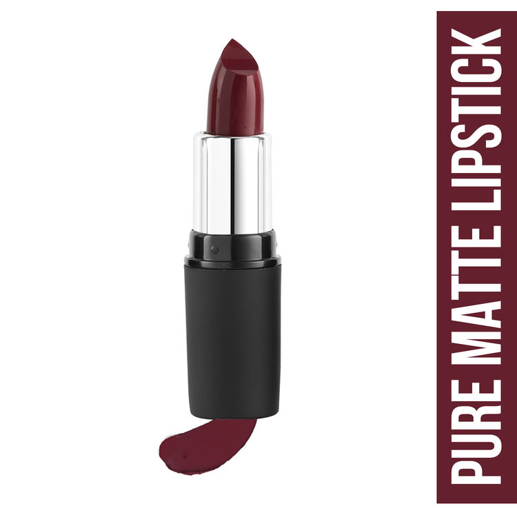 burgundy matte lipstick