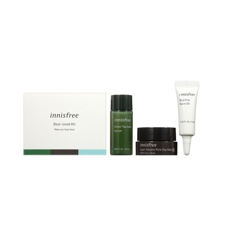 Innisfree Global Most Loved Trio Kit S 19 Koreadepart, innisfree, popular korean cosmetic brand, korean cosmetic brand. innisfree most loved trio kit