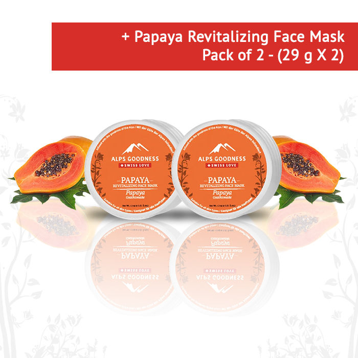 Download Buy Alps Goodness Revitalizing Face Mask Papaya 29 G X 2 Online At Purplle Com PSD Mockup Templates