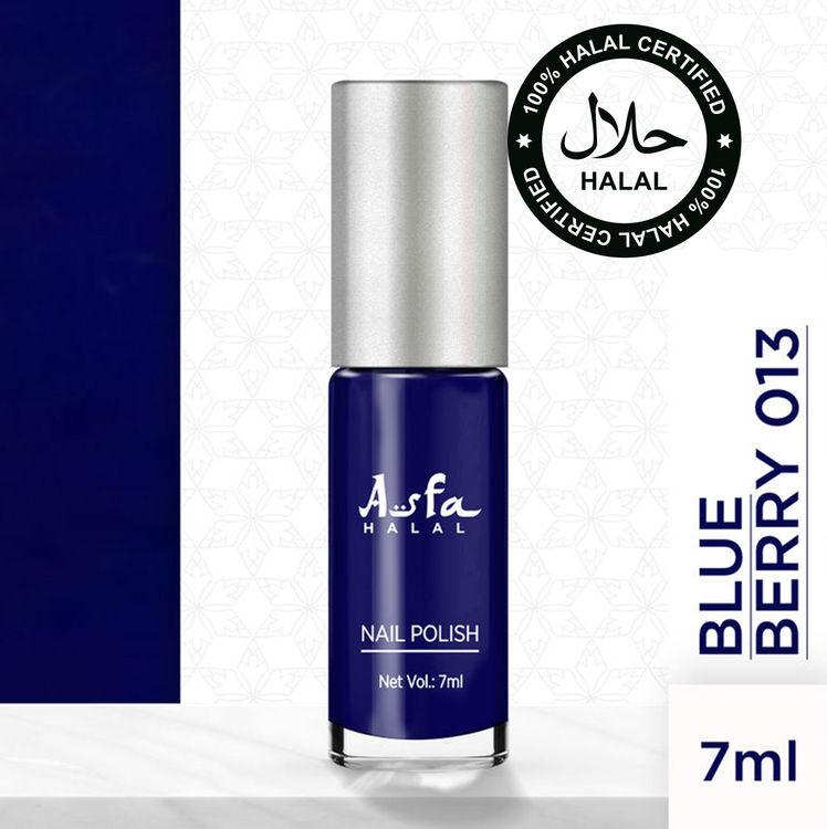 Asfa Halal Wudu Friendly Nail Polish Blue Berry 013 5 Ml
