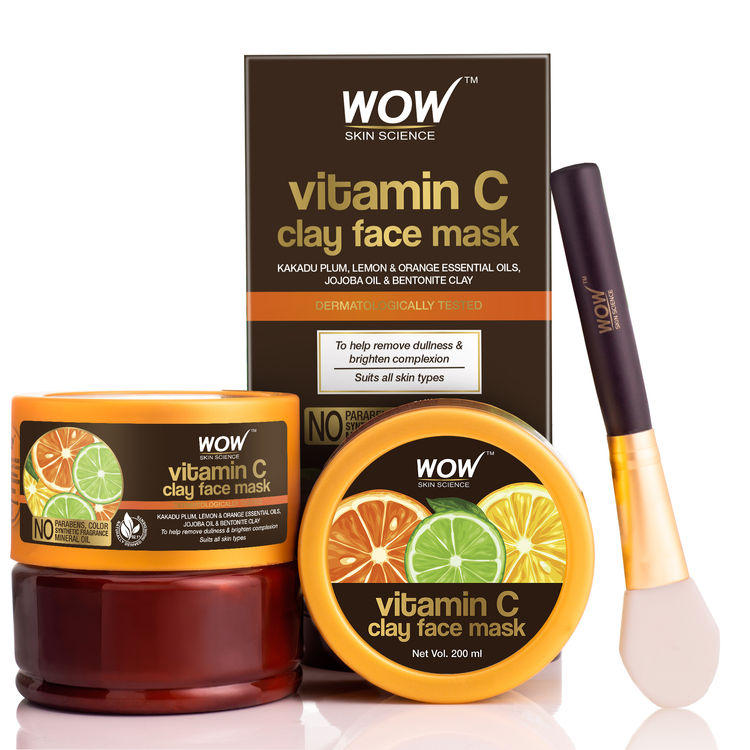 Buy WOW Skin Science Vitamin C Glow Clay Face Mask (200 ml) online at ...