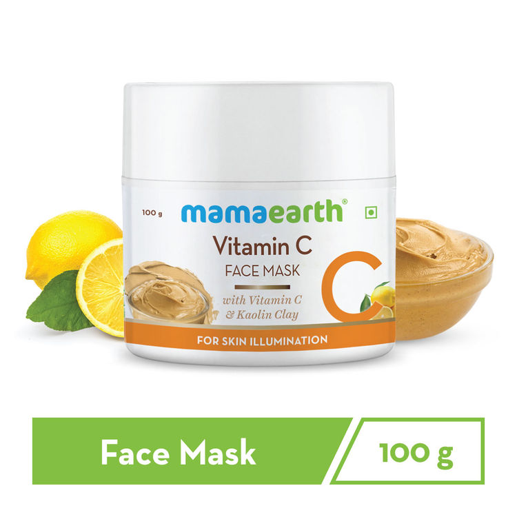 Mamaearth Vitamin C Face Mask With Vitamin C Kaolin Clay For Skin Illuminitation 100 G