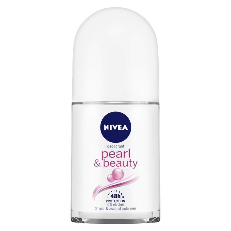 Nivea Deodorant Roll On, Pearl & Beauty (50 ml)