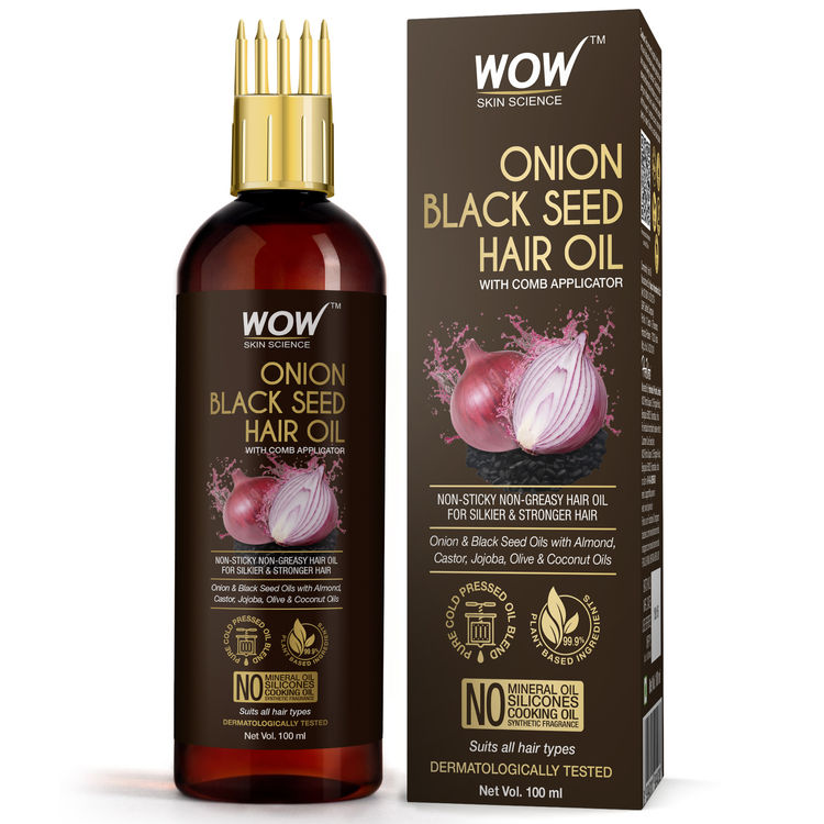 Buy WOW Skin Science Onion Black Seed Hair Oil - WITH COMB ...