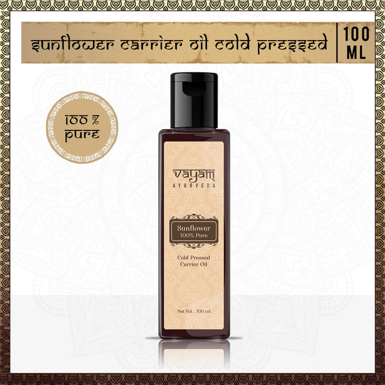 Buy Vayam Ayurveda 100% Pure Sunflower Coldpressed Carrier Oil (100 ml) - Purplle