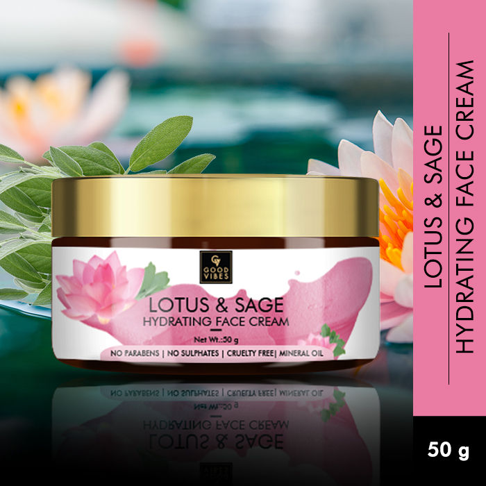 Good Vibes Hydrating Face Cream - Lotus & Sage (50 g)      