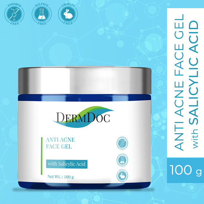 Buy DermDoc Anti Acne Face Gel with Salicylic Acid (100 gm) online at