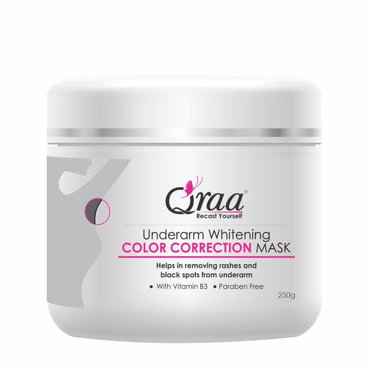 Qraa Underarm Whitening Color Correction Mask For Dark Underarms 250 G qraa underarm whitening color correction mask for dark underarms 250 g