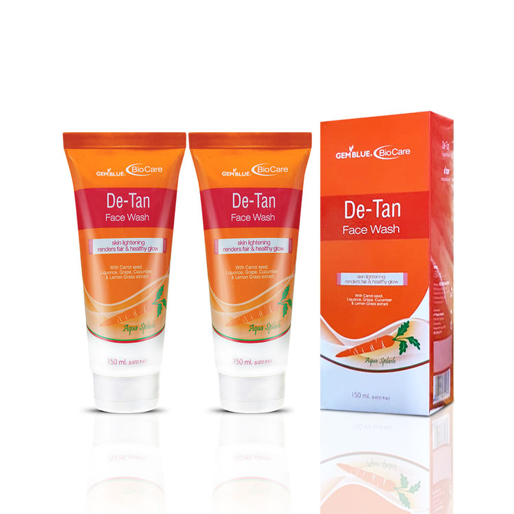 de tan face wash