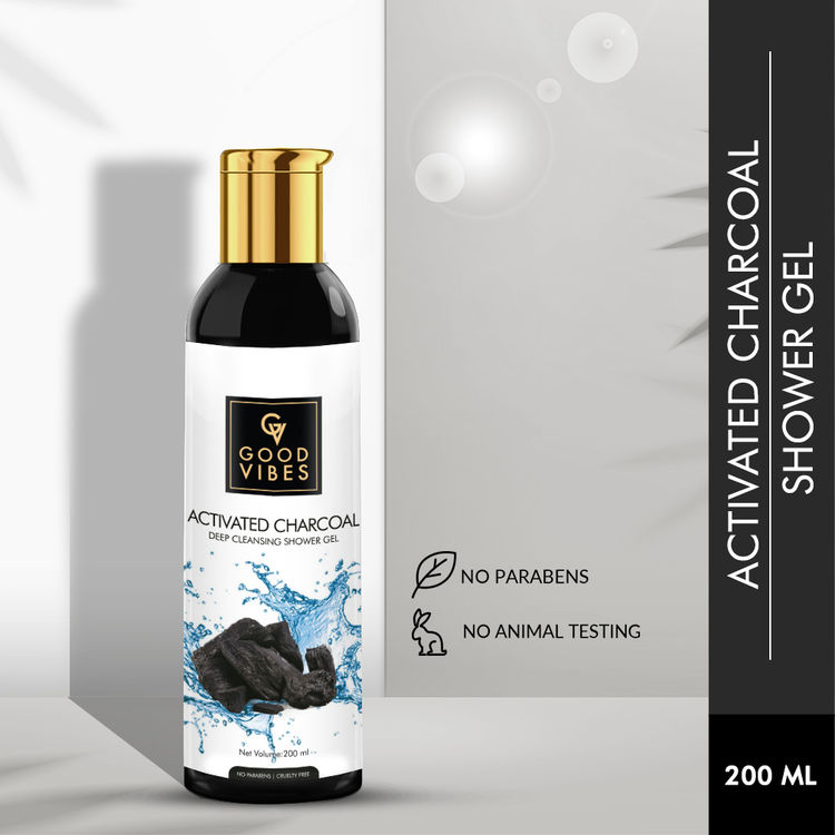 Buy Good Vibes Deep Cleansing Shower Gel Activated Charcoal (200 ml
