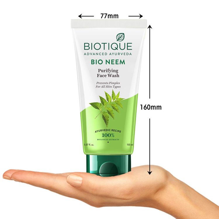Biotique Bio Neem Purifying Face Wash For Oily Acne Prone ...