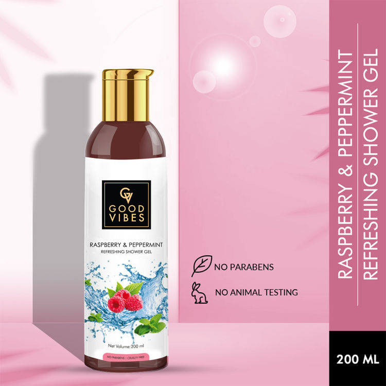 Good Vibes Refreshing Shower Gel - Raspberry and Pepper Mint (200 ml)