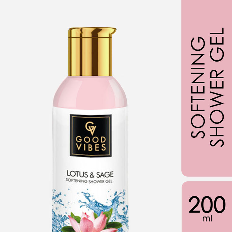 Good Vibes Softening Shower Gel (Body Wash) - Lotus & Sage (200 ml)
