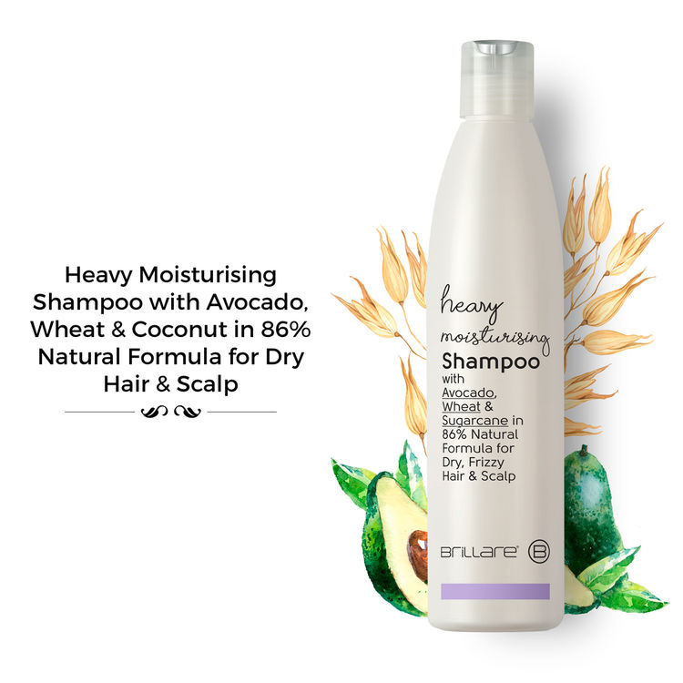 Brillare Heavy Moisturising Shampoo For Dry, Frizzy Hair