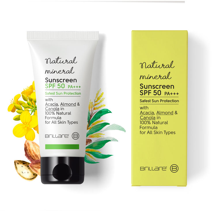 Brillare Natural Mineral Sunscreen SPF 50 (50 g)